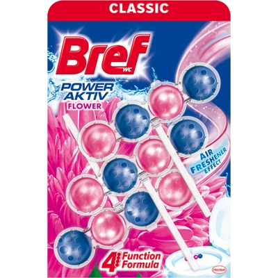 Bref Power Aktiv virág illatú WC tisztító és illatosító 3 darab Bref Power Aktiv virág illatú WC tisztító és illatosító 3 darab