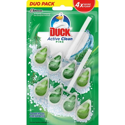 Duck Active Clean Fenyő WC tisztító és illatosító 2 darab