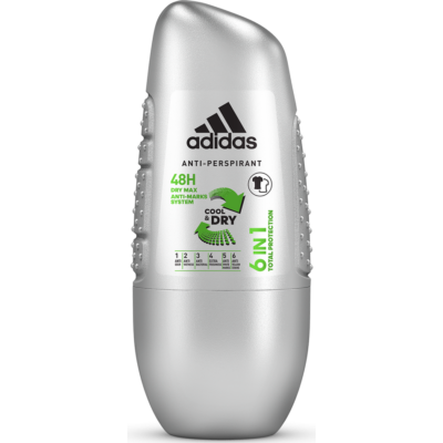 Adidas 6in1 Total Protection Cool &amp; Dry férfi golyós deo