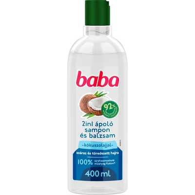 Baba 2in1 sampon és balzsam kókuszolajjal 400 ml