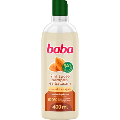 Baba 2in1 sampon és balzsam mandula olajjal 400 ml