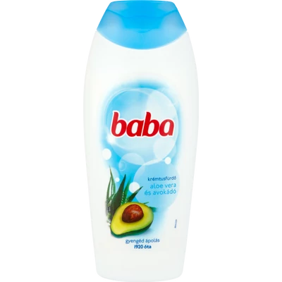 Baba Aloe Vera és Avokádó tusfürdő 400 ml Baba Aloe Vera és Avokádó tusfürdő 400 ml