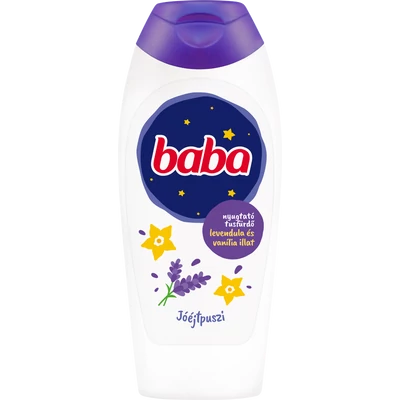 Baba Jóéjtpuszi nyugtató tusfürdő levendula és vanília illattal 400 ml Baba Jóéjtpuszi nyugtató tusfürdő levendula és vanília illattal 400 ml