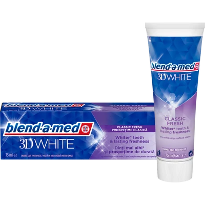 Blend-a-med 3D White Classic Fresh fogkrém 75 ml