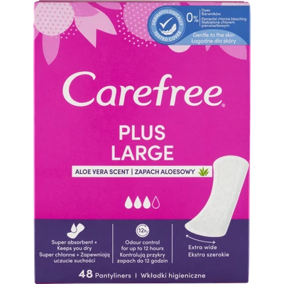 Carefree Plus Large Aloe Vera scent tisztasági betét 48 db