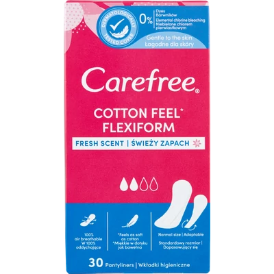Carefree Cotton Flexiform Fresh Scent tisztasági betét 30 db