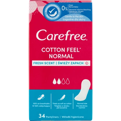 Carefree Cotton Fresh Scent tisztasági betét 34 db