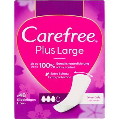 Carefree Plus Large illatmentes tisztasági betét 48 db