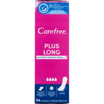 Carefree Plus Long Light Scent tisztasági betét 24 db