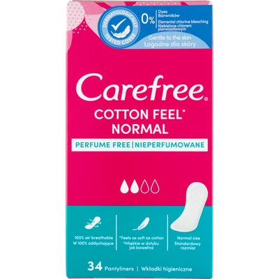 Carefree Cotton illatmentes tisztasági betét 34 db