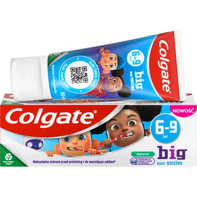 Colgate® Big Kids Smiles fogkrém 6-9 éves korig 50 ml Colgate® Big Kids Smiles fogkrém 6-9 éves korig 50 ml