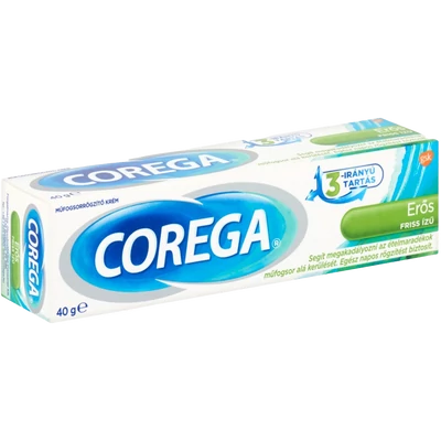 Corega Erős friss ízű műfogsorrögzítő krém 40 g Corega Erős friss ízű műfogsorrögzítő krém 40 g