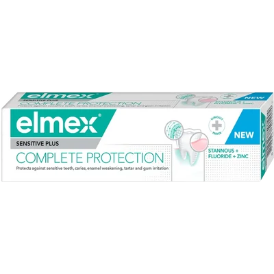 elmex® SENSITIVE PLUS™ Complete Protection fogkrém 75 ml elmex® SENSITIVE PLUS™ Complete Protection fogkrém 75 ml