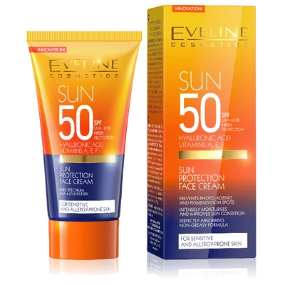 Eveline Sun Care Expert napvédő arckrém SPF50 50 ml
