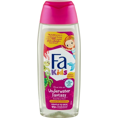 FA KIDS Underwater Fantasy 2in1 tusfürdő és sampon lányoknak 250 ml FA KIDS Underwater Fantasy 2in1 tusfürdő és sampon lányoknak 250 ml