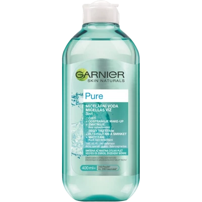 Garnier Skin Naturals Pure micellás víz zsíros és kombinált bőrre 3in1 400 ml Garnier Skin Naturals Pure micellás víz zsíros és kombinált bőrre 3in1 400 ml