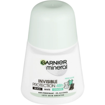 Garnier Mineral Fresh Aloe Invisible Protection golyós deo 50 ml
