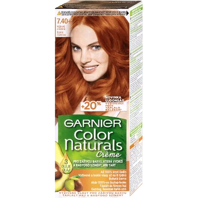Garnier Color Naturals érzéki rézvörös (7.40+) tartós hajfesték