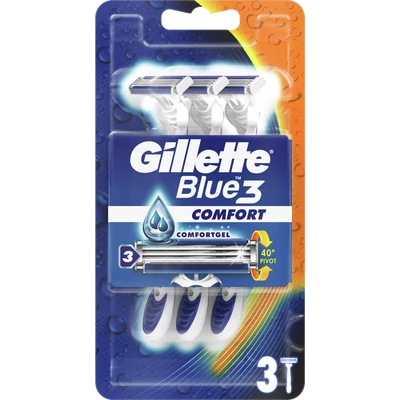 Gillette Blue3 Comfort eldobható borotva 3 darab Gillette Blue3 Comfort eldobható borotva 3 darab