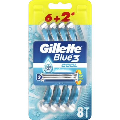 Gillette Blue3 Cool eldobható borotva 3 darab Gillette Blue3 Cool eldobható borotva 3 darab