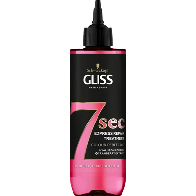 Gliss 7sec Express Repair Colour Perfector hajpakolás 200 ml Gliss 7sec Express Repair Colour Perfector hajpakolás 200 ml