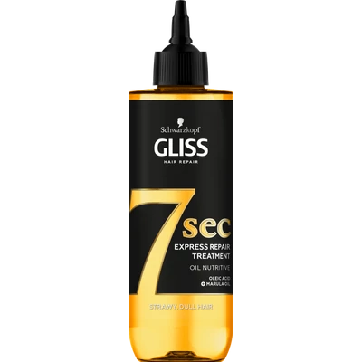 Gliss 7sec Express Repair Oil Nutritive hajpakolás 200 ml Gliss 7sec Express Repair Oil Nutritive hajpakolás 200 ml