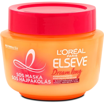 L'Oréal Elseve Dream Long hajpakolás hosszú, igénybevett hajra 300 ml L'Oréal Elseve Dream Long hajpakolás hosszú, igénybevett hajra 300 ml