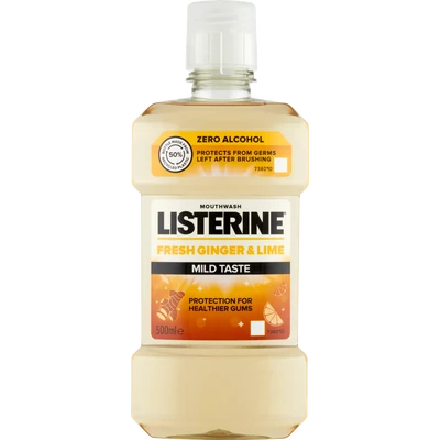 LISTERINE® Fresh Ginger & Lime mild taste szájvíz 500 ml LISTERINE® Fresh Ginger & Lime mild taste szájvíz 500 ml