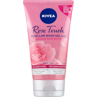 NIVEA Rose Touch Rózsavizes micellás arclemosó gél 150 ml