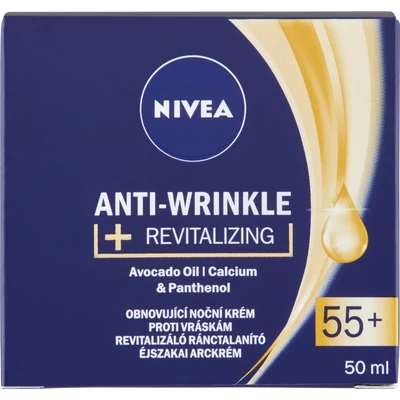 NIVEA 55+ Revitalizáló ránctalanító éjszakai arckrém 50 ml NIVEA 55+ Revitalizáló ránctalanító éjszakai arckrém 50 ml