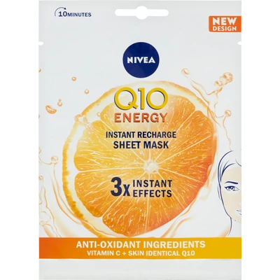 NIVEA Q10 Plus C energetizáló fátyolmaszk 1 db