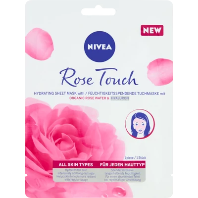 NIVEA Rose Touch szépítő fátyolmaszk 1 db