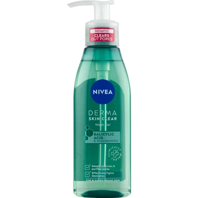 NIVEA Derma Skin Clear arctisztító gél 150 ml NIVEA Derma Skin Clear arctisztító gél 150 ml