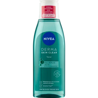 NIVEA Derma Skin Clear arclemosó tonik 200 ml NIVEA Derma Skin Clear arclemosó tonik 200 ml