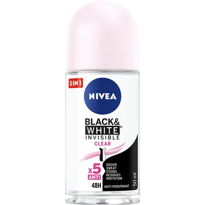 Nivea Black & White Invisible Clear golyós deo Nivea Black & White Invisible Clear golyós deo