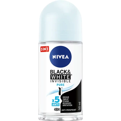 Nivea Black & White Invisible Pure golyós deo Nivea Black & White Invisible Pure golyós deo