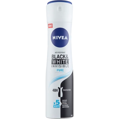 Nivea Black & White Invisible Pure deo spray Nivea Black & White Invisible Pure deo spray