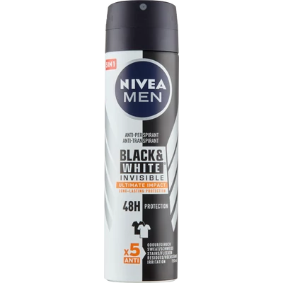 Black & White Invisible Ultimate Impact deo spray 150 ml Black & White Invisible Ultimate Impact deo spray 150 ml