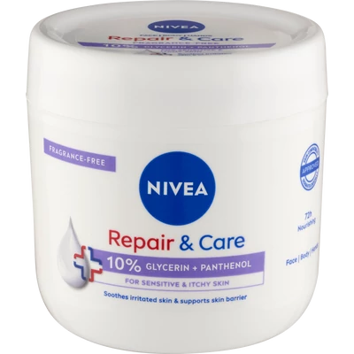 NIVEA Repair & Care krém érzékeny bőrre 400 ml NIVEA Repair & Care krém érzékeny bőrre 400 ml
