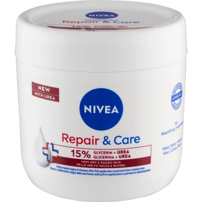 NIVEA Repair & Care krém száraz bőrre Ureával 400 ml NIVEA Repair & Care krém száraz bőrre Ureával 400 ml