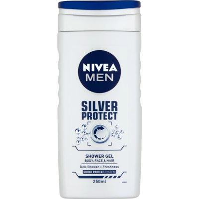 Nivea Men Silver Protect tusfüdő 250 ml Nivea Men Silver Protect tusfüdő 250 ml