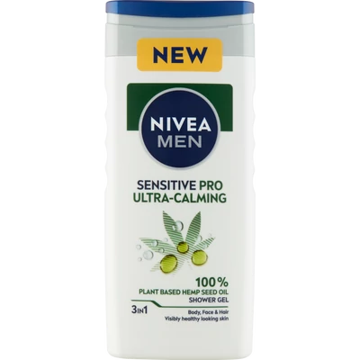 Nivea Men Sensitive Pro Ultra Calming tusfüdő 250 ml Nivea Men Sensitive Pro Ultra Calming tusfüdő 250 ml