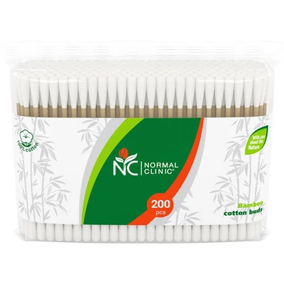 Normal Clinic bambusz fültisztító pálcika utántöltő 200 db Normal Clinic bambusz fültisztító pálcika utántöltő 200 db