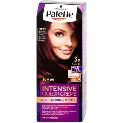 Palette Intensive Color Creme tartós hajfesték 4-89 intenzív padlizsán