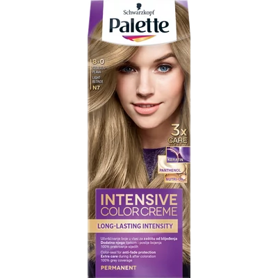 Palette Intensive Color Creme tartós hajfesték  8-0 világosszőke