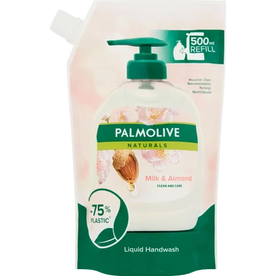 Palmolive Naturals Milk & Almond folyékony szappan utántöltő 500 ml Palmolive Naturals Milk & Almond folyékony szappan utántöltő 500 ml
