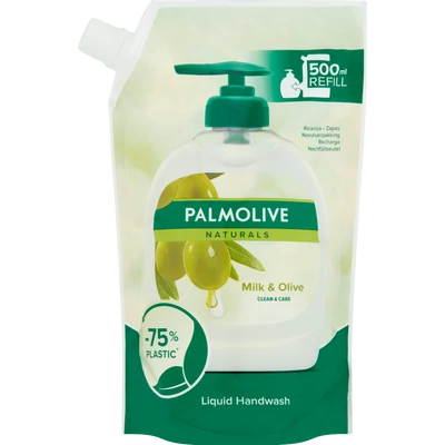 Palmolive Naturals Milk & Olive folyékony szappan utántöltő 500 ml Palmolive Naturals Milk & Olive folyékony szappan utántöltő 500 ml