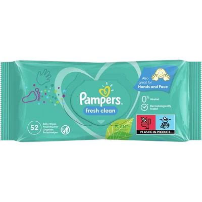 Pampers fresh clean nedves törlőkendő 52 db Pampers fresh clean nedves törlőkendő 52 db