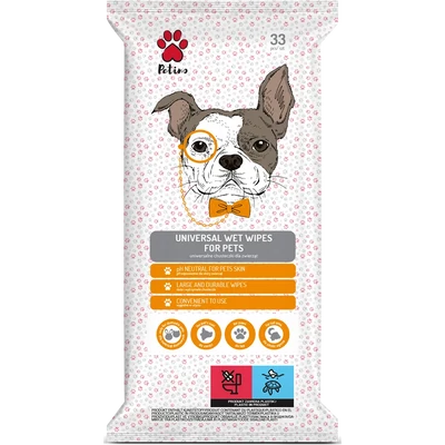 Petino univerzális nedves törlőkendő állatoknak Petino univerzális nedves törlőkendő állatoknak