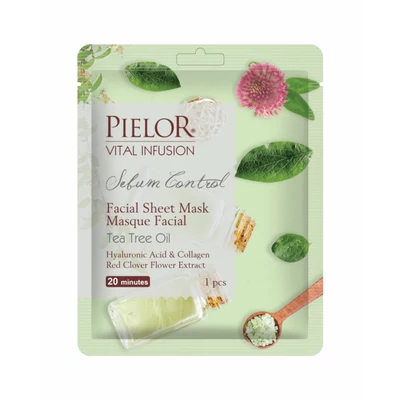 Pielor Tee tree oil hialuronsav és kollagén teafa olajos arcmaszk 25 ml